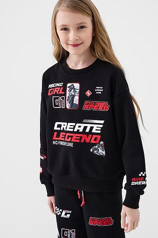 PLAYTODAY Толстовка трикотажная для девочек #1240793