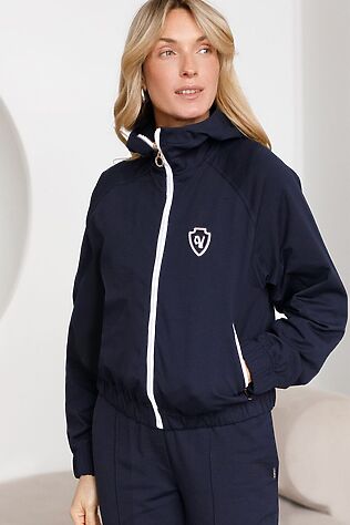 VILATTE Худи на молнии из петельчатого футера двухнитки с эластаном без начеса #1240929