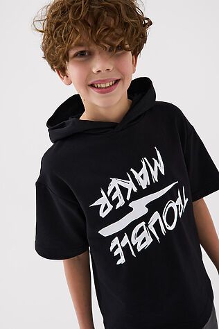 PLAYTODAY Джемпер трикотажный для мальчиков (футболка с капюшоном) #1241077