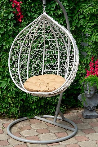 НАТАЛИ Подушка декоративная круглая на кресло 60 см, Грета(20%хл, 80%п/э), файбер, пакет с пл ручкой, ВО #1241117