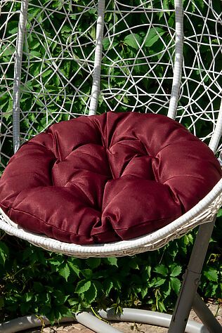 НАТАЛИ Подушка декоративная круглая на кресло 60 см, Грета(20%хл, 80%п/э), файбер, пакет с пл ручкой, ВО #1241118