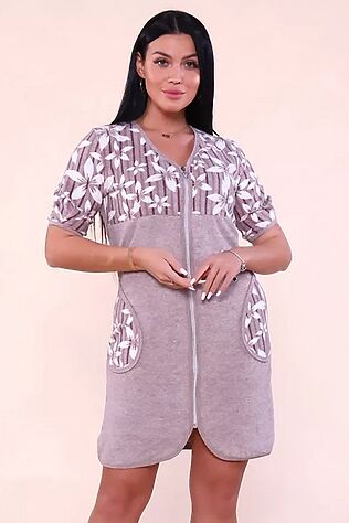 НАТАЛИ Халат 503 махровый Цветы #1241214