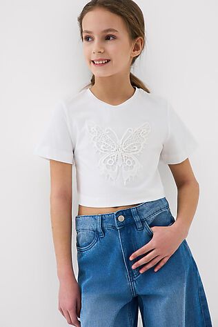 PLAYTODAY Фуфайка трикотажная для девочек (футболка) #1241357