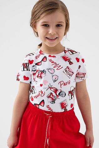 PLAYTODAY Фуфайка трикотажная для девочек (футболка) #1241361