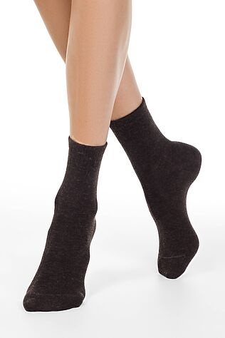 CONTE ELEGANT CONTE COMFORT Однотонные носки из пряжи с вискозой и кашемиром #1241738