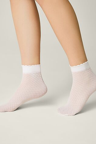 CONTE ELEGANT CONTE Тонкие носки с ажурным геометрическим рисунком JULIA #1241874