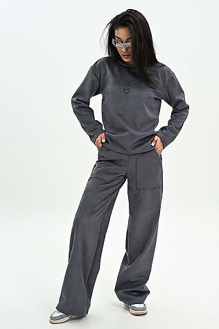 НАТАЛИ Брюки из мягкой эко замши #1241980