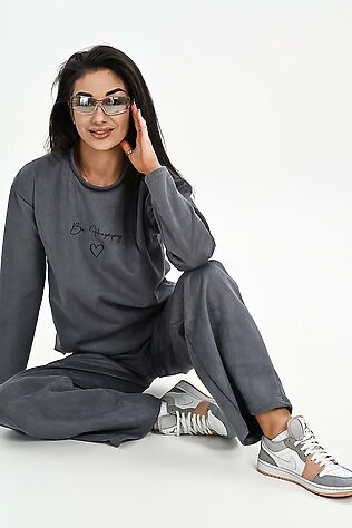 НАТАЛИ Свитшот из мягкой эко замши #1241984