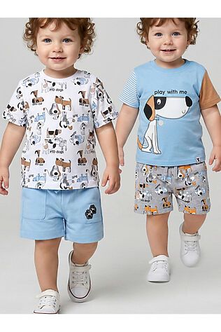 PLAYTODAY Шорты детские трикотажные для мальчиков, 2 шт в комплекте #1242028