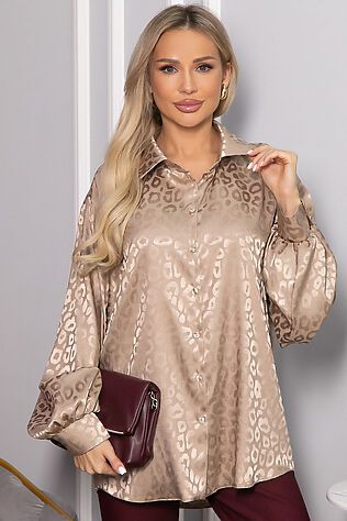 LADY TAIGA Рубашка атласная Все мысли о тебе #1242093