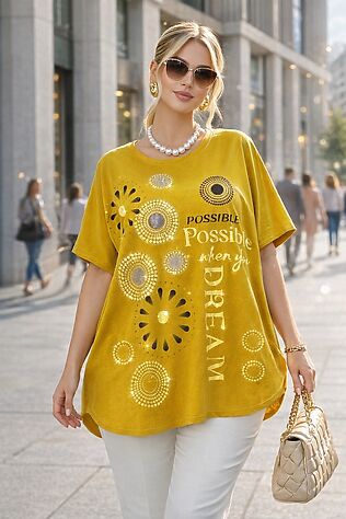 НАТАЛИ Футболка со стразами Dream Sun арт. F9702 #1242363