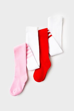 PLAYTODAY Колготки трикотажные для девочек, 2 пары в комплекте #1242640