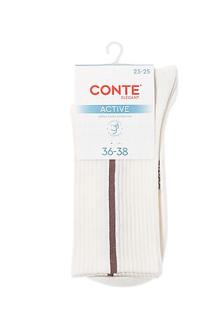 CONTE ELEGANT CONTE ACTIVE Удлиненные женские хлопковые носки #1242663