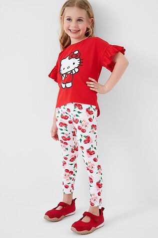 PLAYTODAY Комплект трикотажный для девочек: туника, брюки (легинсы) #1242823