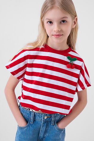 PLAYTODAY Джемпер трикотажный для девочек (футболка) #1242976