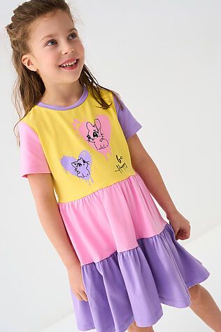 PLAYTODAY Платье трикотажное для девочек #1243140