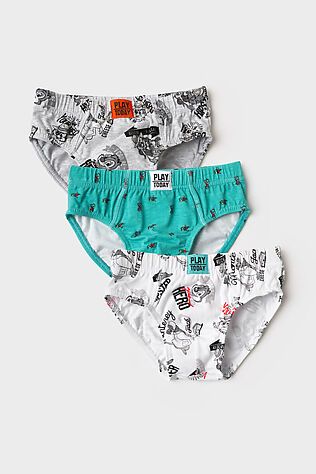 PLAYTODAY Трусы трикотажные для мальчиков - брифы, 3 шт в комплекте #1243155