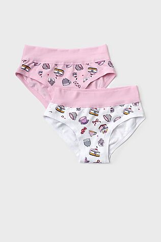 PLAYTODAY Трусы трикотажные для девочек, 2 шт в комплекте #1243587