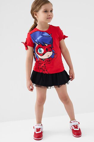 PLAYTODAY Джемпер трикотажный для девочек (футболка) #1243844