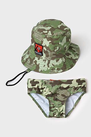 PLAYTODAY Комплект детский для мальчиков: плавки трикотажные, панама текстильная #1243953