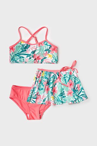 PLAYTODAY Комплект трикотажный для девочек: купальный костюм, юбка #1244201