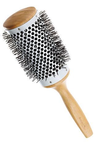 KRISTALLER Dewal Термобрашинг для укладки волос BRBAM-01 SN, керамическое покрытие, дерево, 58/77 мм #1244586