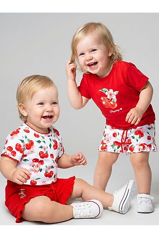 PLAYTODAY Джемпер детский трикотажный для девочек (футболка), 2 шт в комплекте #1244600
