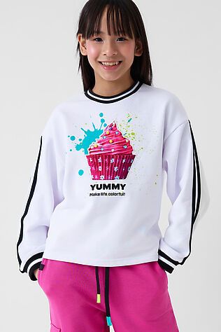 PLAYTODAY Толстовка трикотажная для девочек #1244603