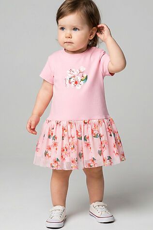 PLAYTODAY Платье трикотажное для девочек #1244608