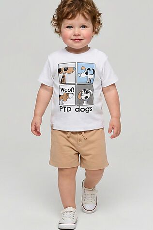 PLAYTODAY Комплект детский трикотажный для мальчиков: джемпер (футболка), шорты #1244855