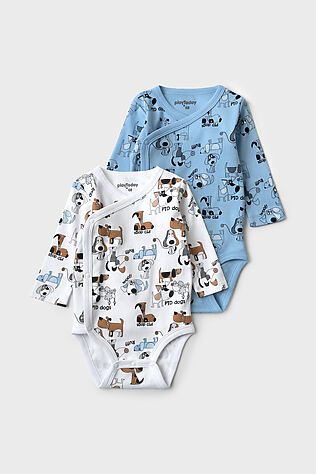 PLAYTODAY Боди детское трикотажное для мальчиков, 2 шт в комплекте #1244989