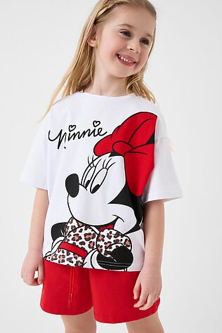 PLAYTODAY Комплект трикотажный для девочек: фуфайка (футболка), шорты #1244990