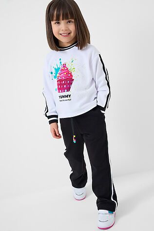 PLAYTODAY Комплект трикотажный для девочек: толстовка, брюки #1244991