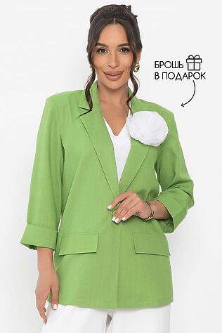 LADY TAIGA Пиджак льняной Мэрлин #1245153