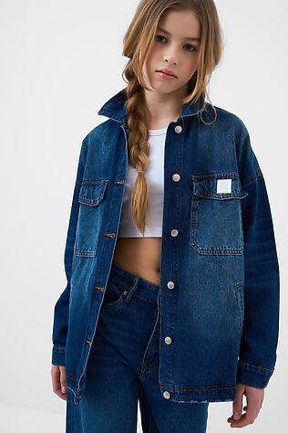 PLAYTODAY Куртка текстильная джинсовая для девочек #1245313