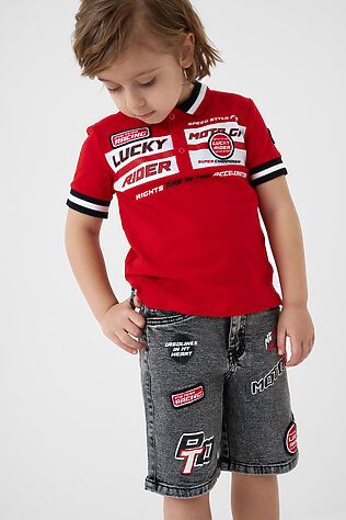 PLAYTODAY Шорты текстильные джинсовые для мальчиков #1245350