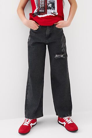 PLAYTODAY Брюки текстильные джинсовые для девочек #1245428