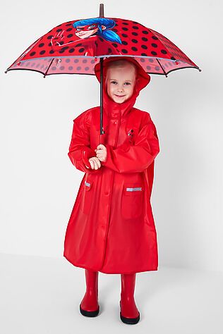 PLAYTODAY Плащ из полимерного материала для девочек (дождевик) #1245623