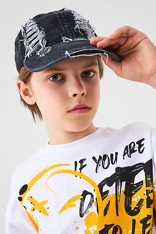 PLAYTODAY Кепка текстильная джинсовая для мальчиков #1245789