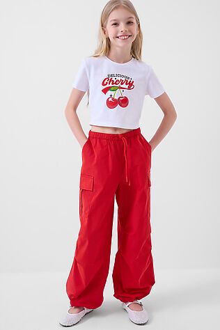 PLAYTODAY Комплект трикотажный для девочек: фуфайка (футболка), брюки #1245921