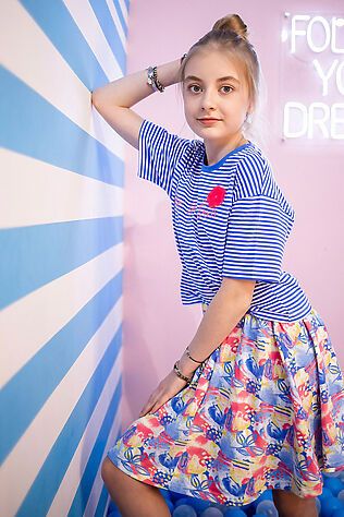 BATIK Комплект (Футболка+Юбкаи) #771352