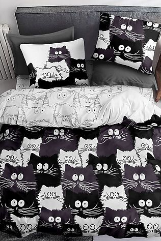 НАТАЛИ КПБ PAVLine Коты Компания вид 1 бязь 1,5 спл #986833