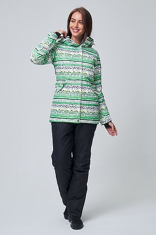 Женский зимний горнолыжный костюм салатового цвета MTFORCE