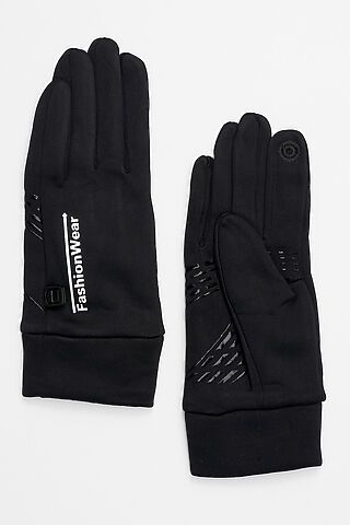 Спортивные перчатки демисезонные женские черного цвета MTFORCE