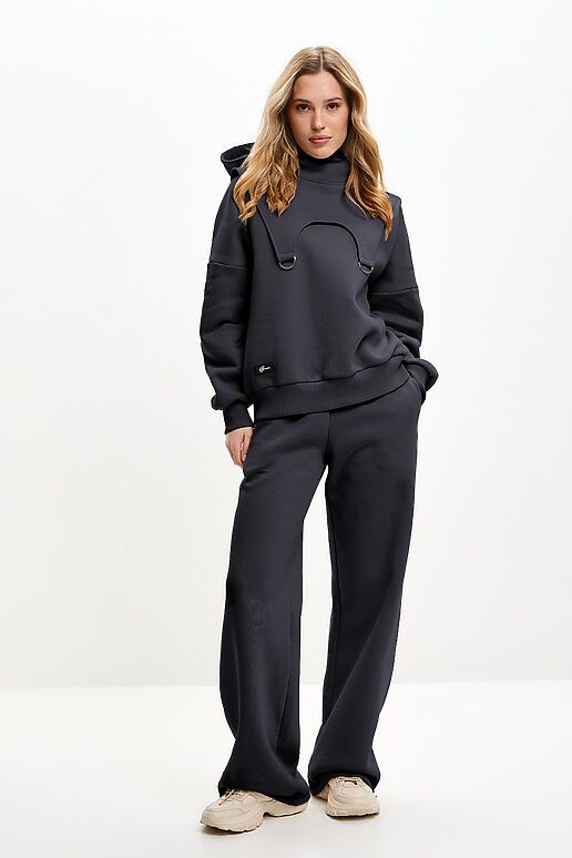 Костюм (Брюки+Свитшот+Капор) EZANNA (Фуме) W1Ks407F4 #1227204 фото 1