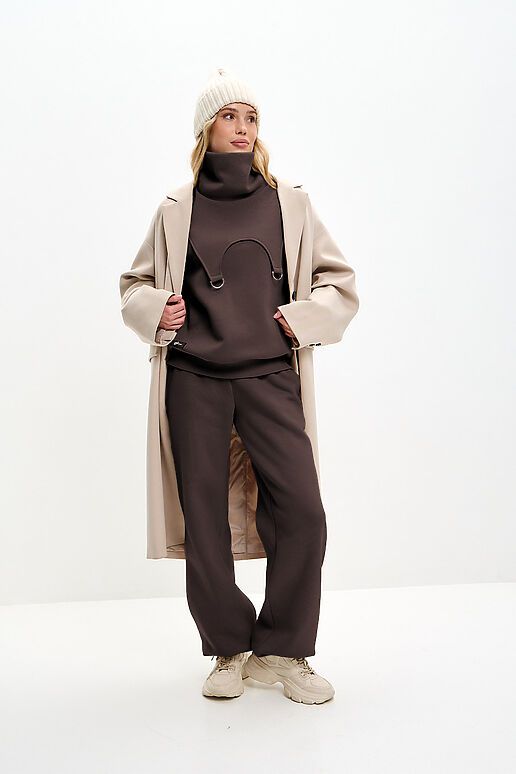 Костюм (Брюки+Свитшот+Снуд) EZANNA (Моро) W1Ks409F4 #1227210 фото 1