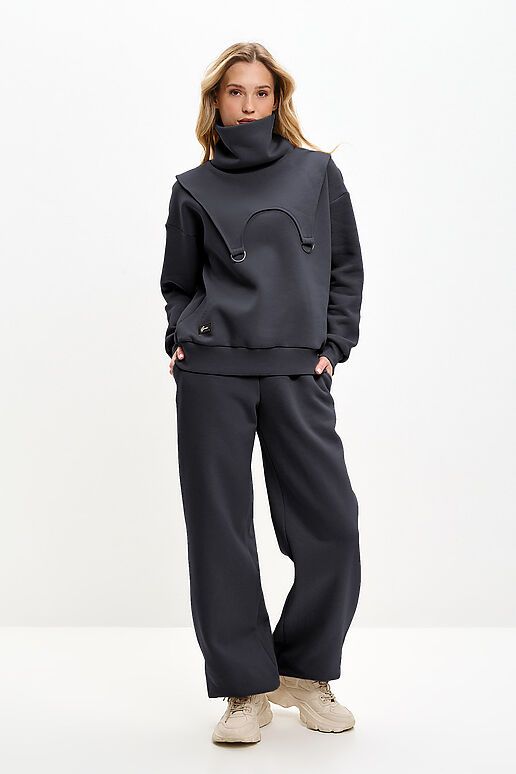 Костюм (Брюки+Свитшот+Снуд) EZANNA (Фуме) W1Ks409F4 #1227212 фото 1