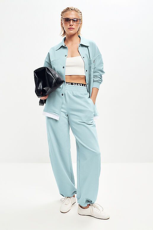 Костюм (Брюки+Рубашка) EZANNA (Снежная мята) W1Ks381F2 #1237948 фото 1