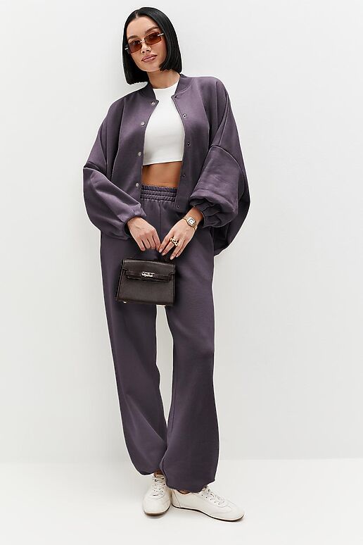 Костюм (Брюки+Толстовка) EZANNA (Антрацит) W1Ks415F3 #1238117 фото 1