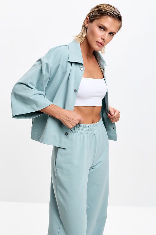 Рубашка EZANNA (Снежная мята) W1Rb422F2 #1238810 фото 1